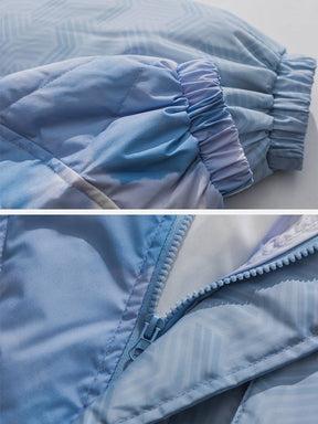 Eprezzy® - Patchwork Tie Dye Print Winter Coat Streetwear Fashion - eprezzy.com