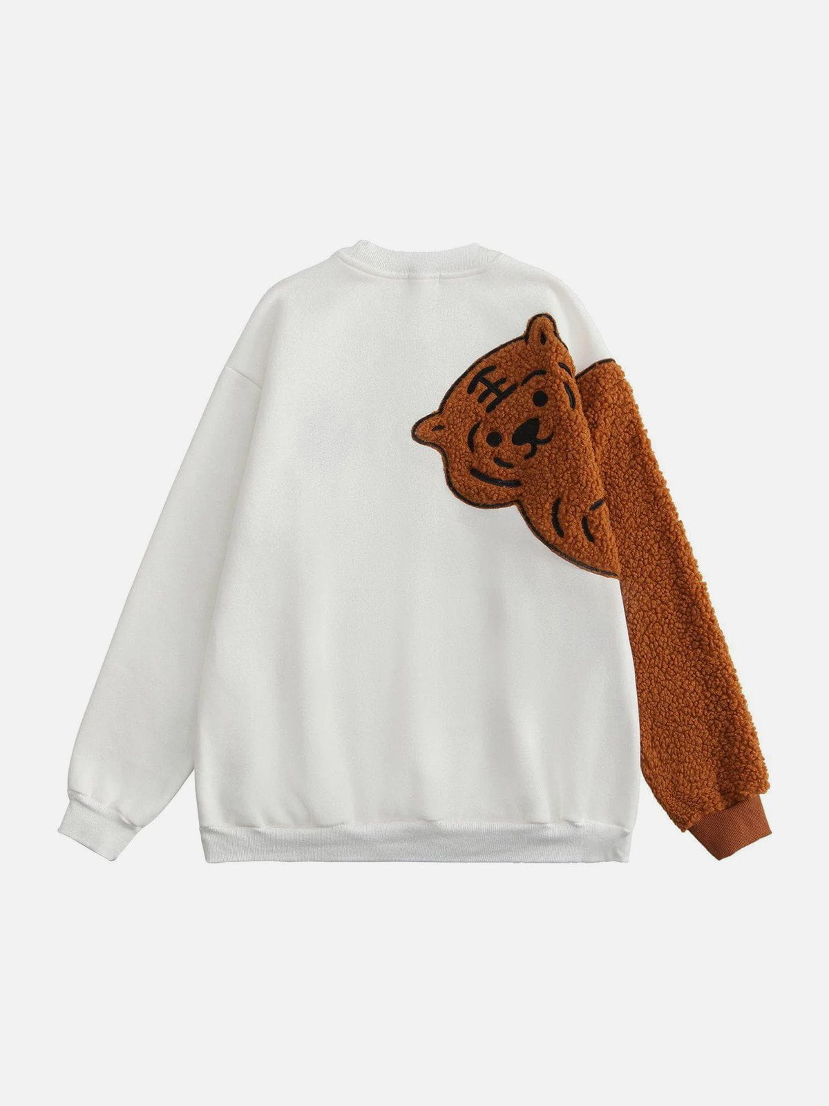 Eprezzy® - Patchwork Tiger Embroidered Sweatshirt Streetwear Fashion - eprezzy.com
