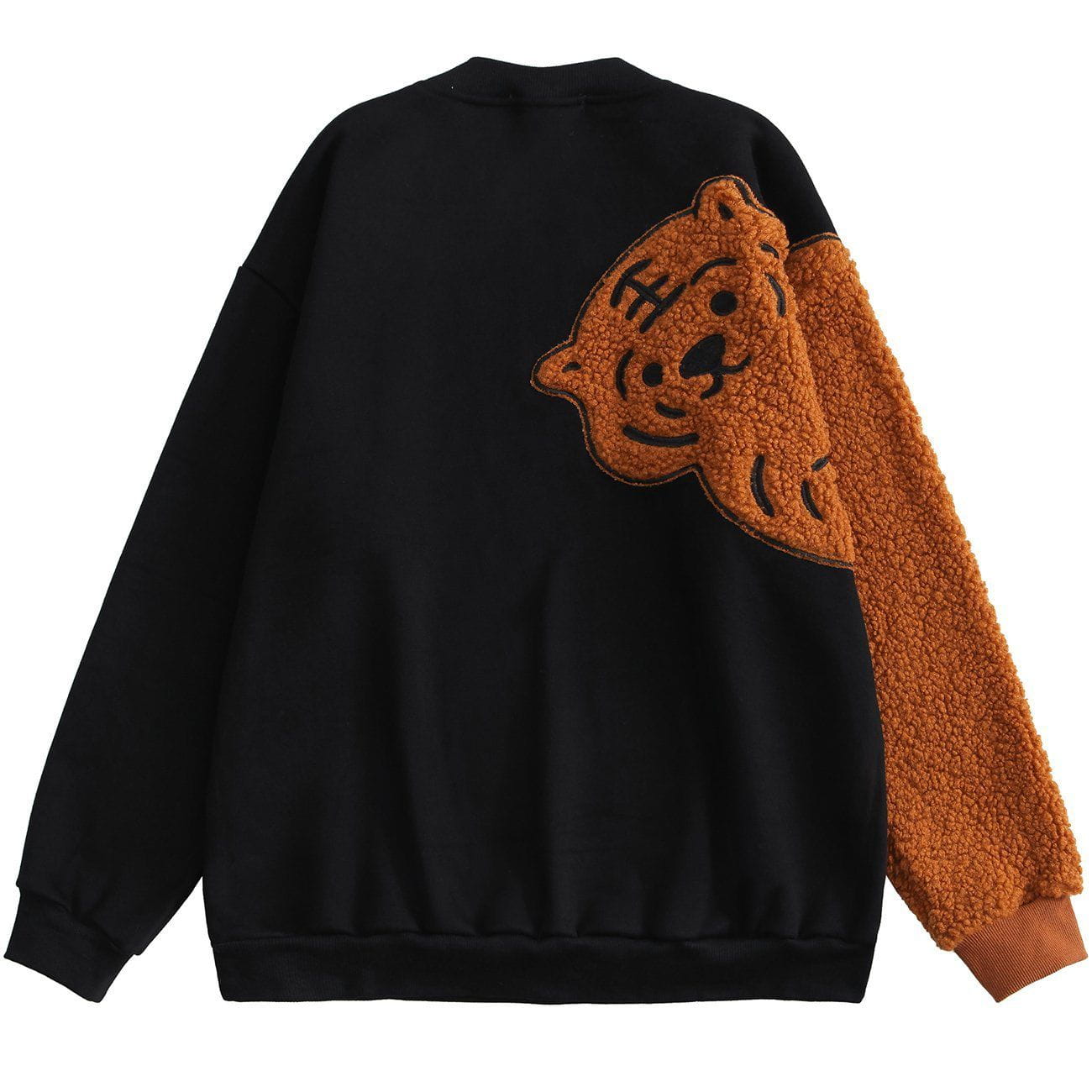 Eprezzy® - Patchwork Tiger Embroidered Sweatshirt Streetwear Fashion - eprezzy.com