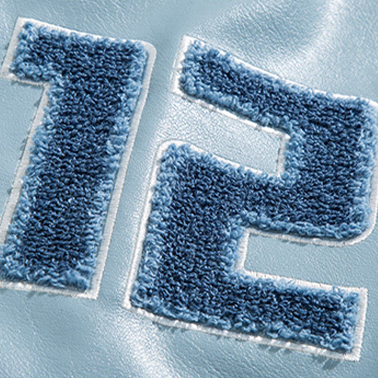 Eprezzy® - Patchwork Towel Embroidery PU Jacket Streetwear Fashion - eprezzy.com