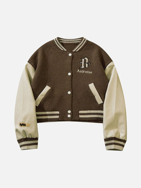 Eprezzy® - Patchwork Vintage Baseball Jacket Streetwear Fashion - eprezzy.com