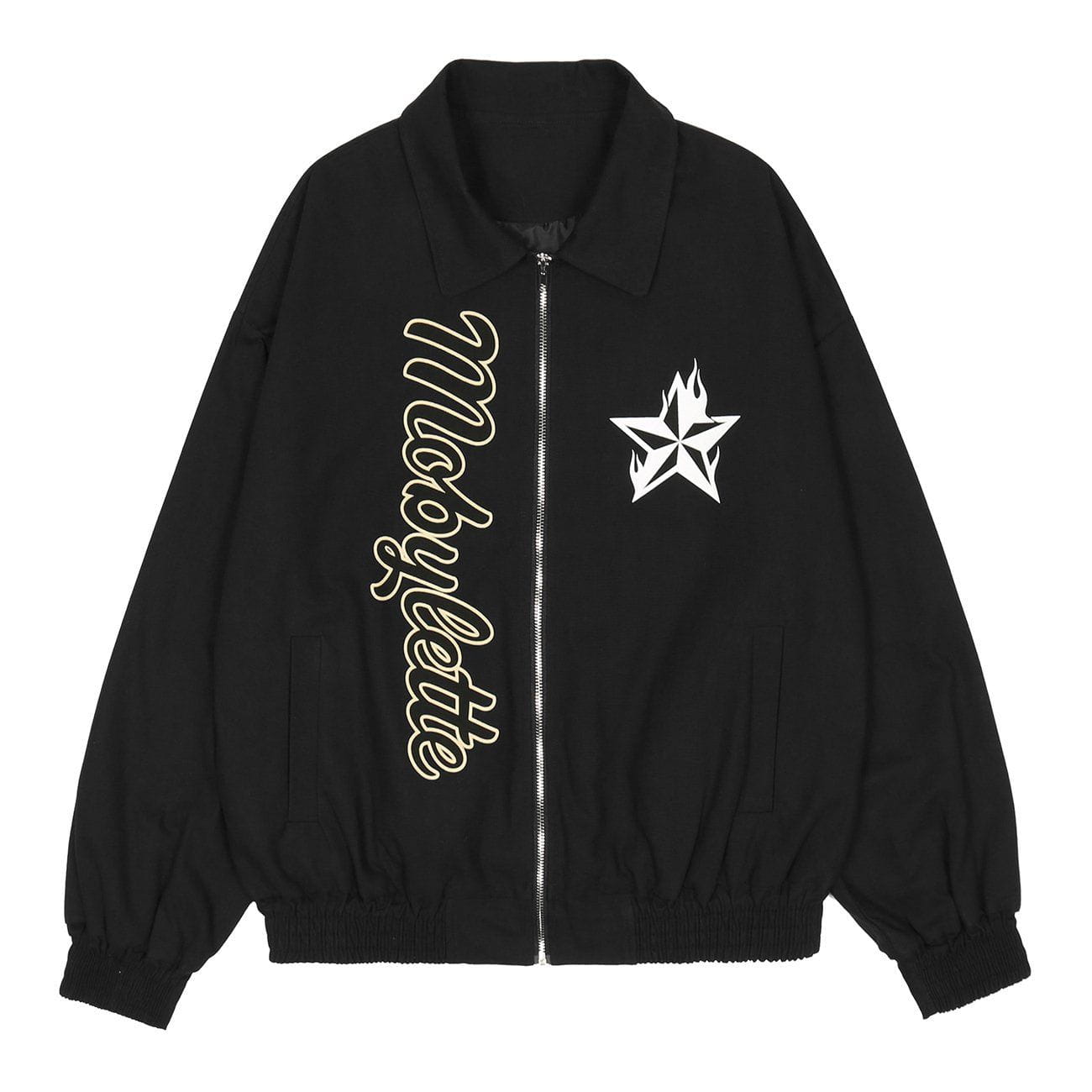 Eprezzy® - Pentagram Letter Embroidery Jacket Streetwear Fashion - eprezzy.com