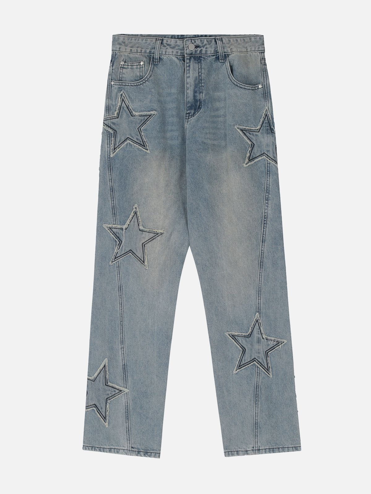 Eprezzy® - Pentagram Patchwork Jeans [⭐] Streetwear Fashion - eprezzy.com
