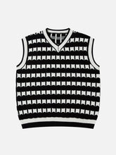 Eprezzy® - Plaid Stripe Sweater Vest Streetwear Fashion - eprezzy.com