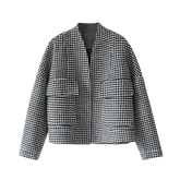 Eprezzy® - Plaid Woolen Coat Streetwear Fashion - eprezzy.com