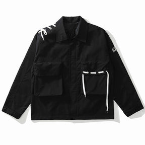 Eprezzy® - Plain Pockets Jacket Streetwear Fashion - eprezzy.com