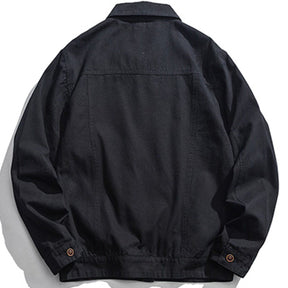 Eprezzy® - Plain Washed Cargo Jacket Streetwear Fashion - eprezzy.com