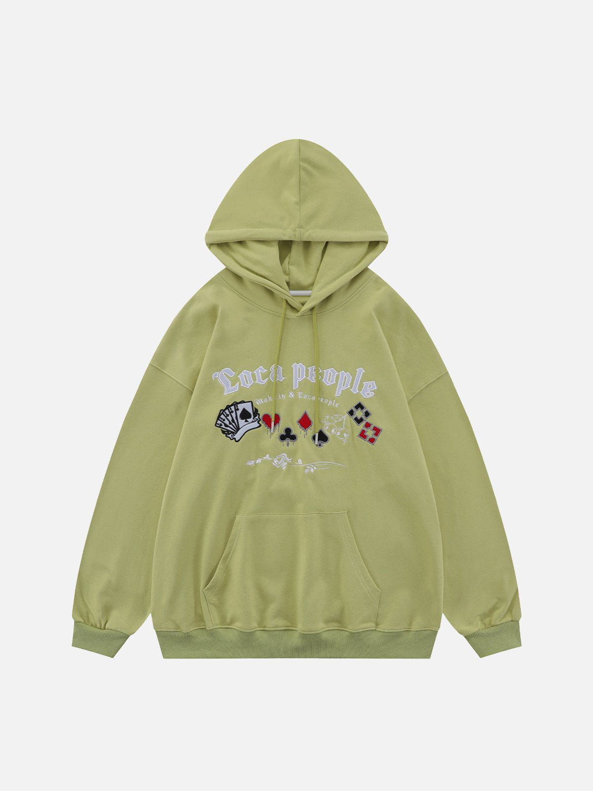 Eprezzy® - Playing Cards Embroidered Hoodie Streetwear Fashion - eprezzy.com