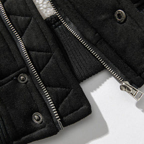 Eprezzy® - Pocket Design Deerskin Velvet Winter Coat Streetwear Fashion - eprezzy.com