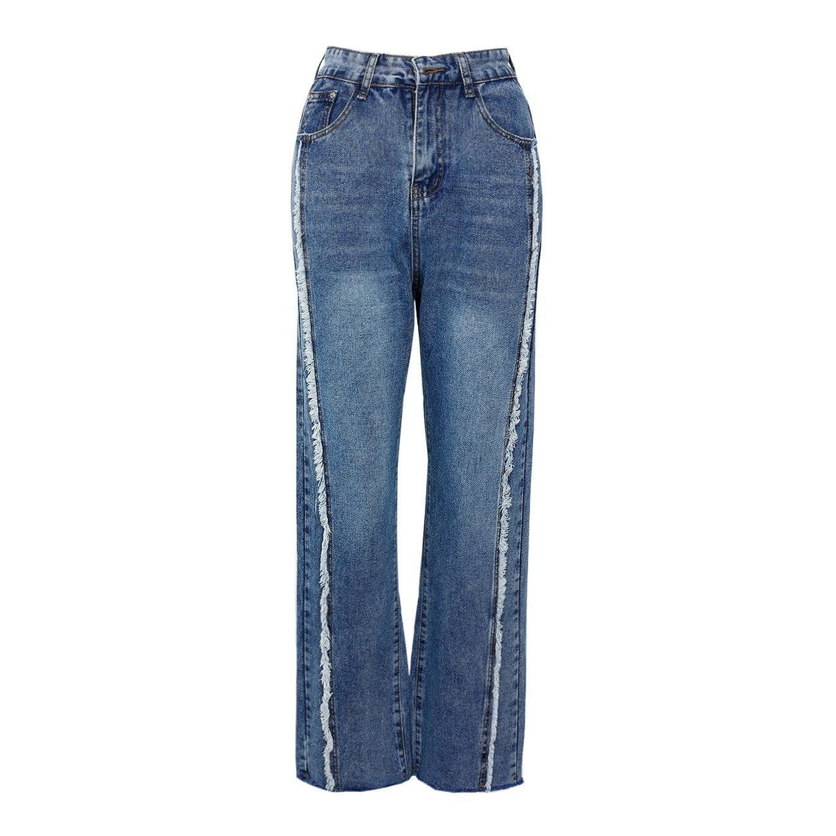 Eprezzy® - Pocket Frayed Jeans Streetwear Fashion - eprezzy.com