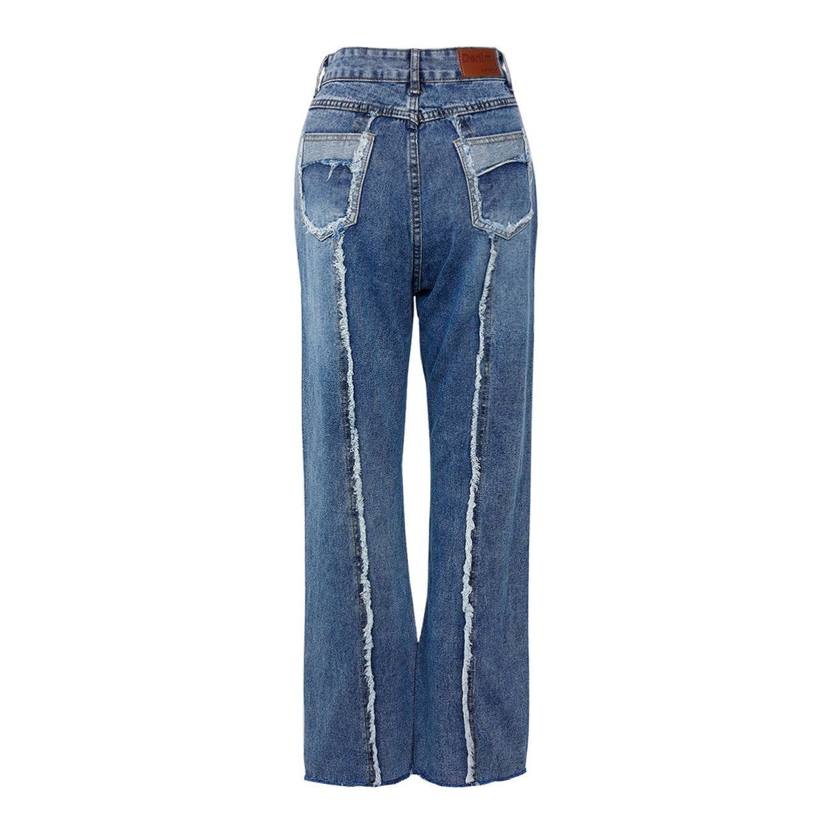 Eprezzy® - Pocket Frayed Jeans Streetwear Fashion - eprezzy.com