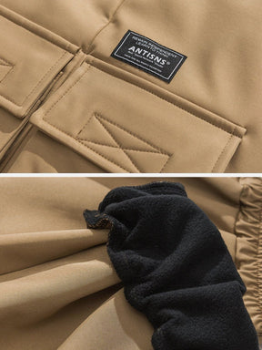 Eprezzy® - Pocket Letter Print Cargo Pants Streetwear Fashion - eprezzy.com