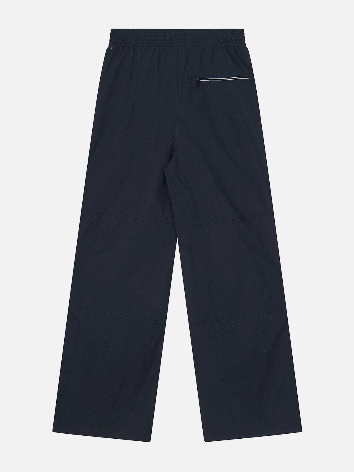 Eprezzy® - Pure Color Side Zipper Sweatpants Streetwear Fashion - eprezzy.com