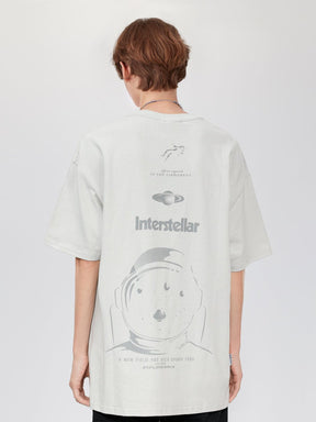 Eprezzy® - Pure Cotton Astronaut Space Print Graphic Tee Streetwear Fashion - eprezzy.com