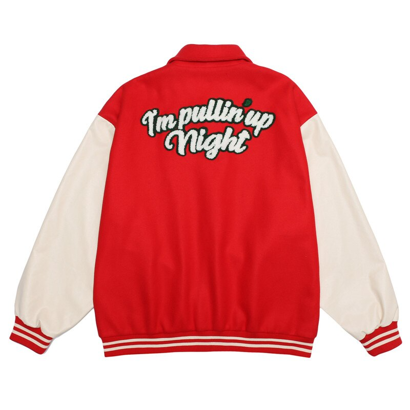 Eprezzy® - RED Baseball Jacket Streetwear Fashion - eprezzy.com