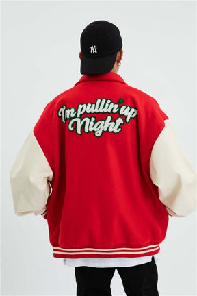Eprezzy® - RED Baseball Jacket Streetwear Fashion - eprezzy.com