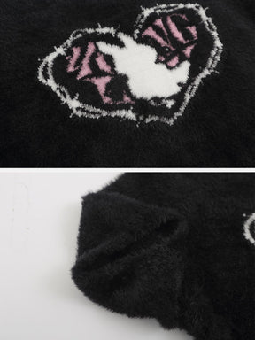 Eprezzy® - Rabbit Heart Embroidery Tee Streetwear Fashion - eprezzy.com
