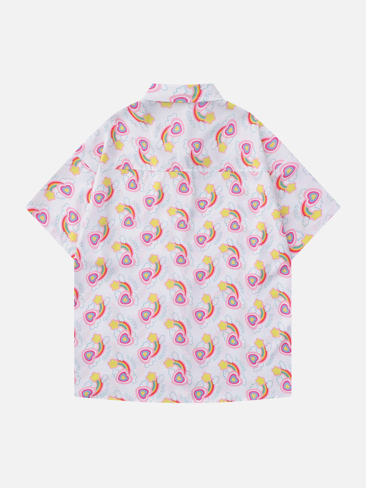 Eprezzy® - Rainbow Love Print Short Sleeve Shirts Streetwear Fashion - eprezzy.com