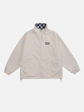 Eprezzy® - Reversible Checkerboard Jacket Streetwear Fashion - eprezzy.com