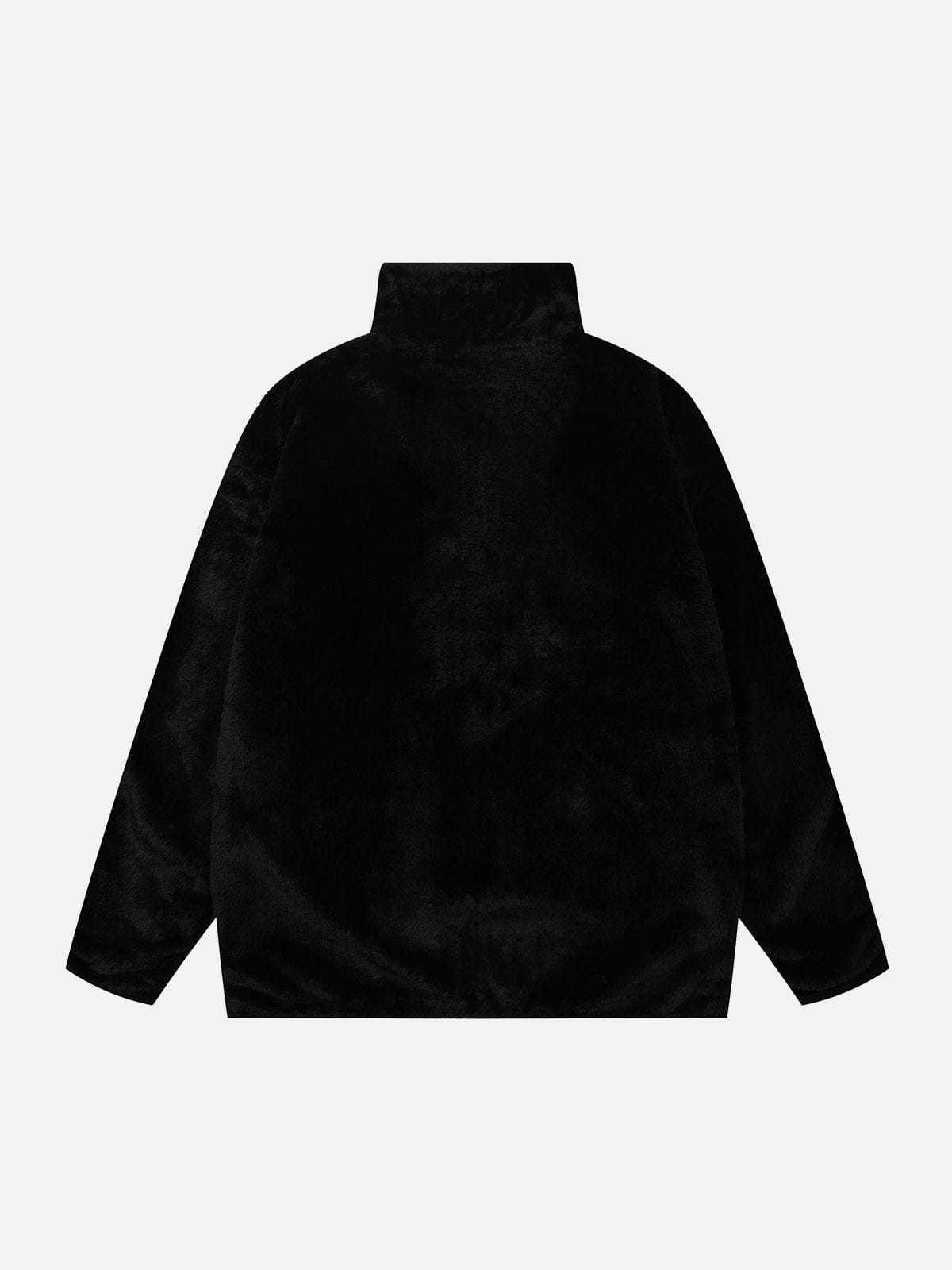 Eprezzy® - Reversible Stand Collar Knitted Winter Coat Streetwear Fashion - eprezzy.com
