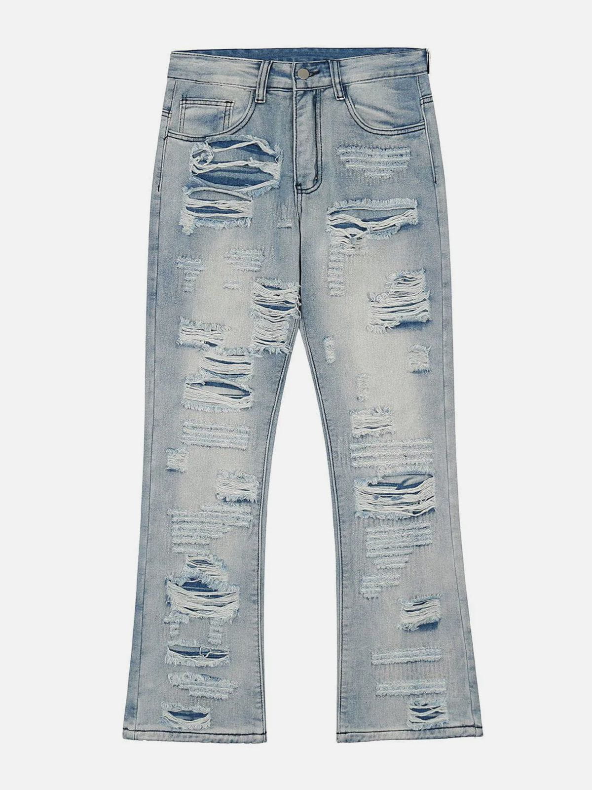 Eprezzy® - Ripped Hole Jeans Streetwear Fashion - eprezzy.com