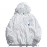 Eprezzy® - Rubber Label Solid Color Hooded Sunscreen Clothing Streetwear Fashion - eprezzy.com