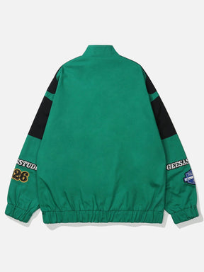 Eprezzy® - Rugby Letter Embroidery Jacket Streetwear Fashion - eprezzy.com