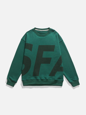 Eprezzy® - SFA Letter Print Sweatshirt Streetwear Fashion - eprezzy.com
