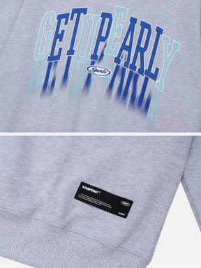 Eprezzy® - Shadow Letters Print Sweatshirt Streetwear Fashion - eprezzy.com
