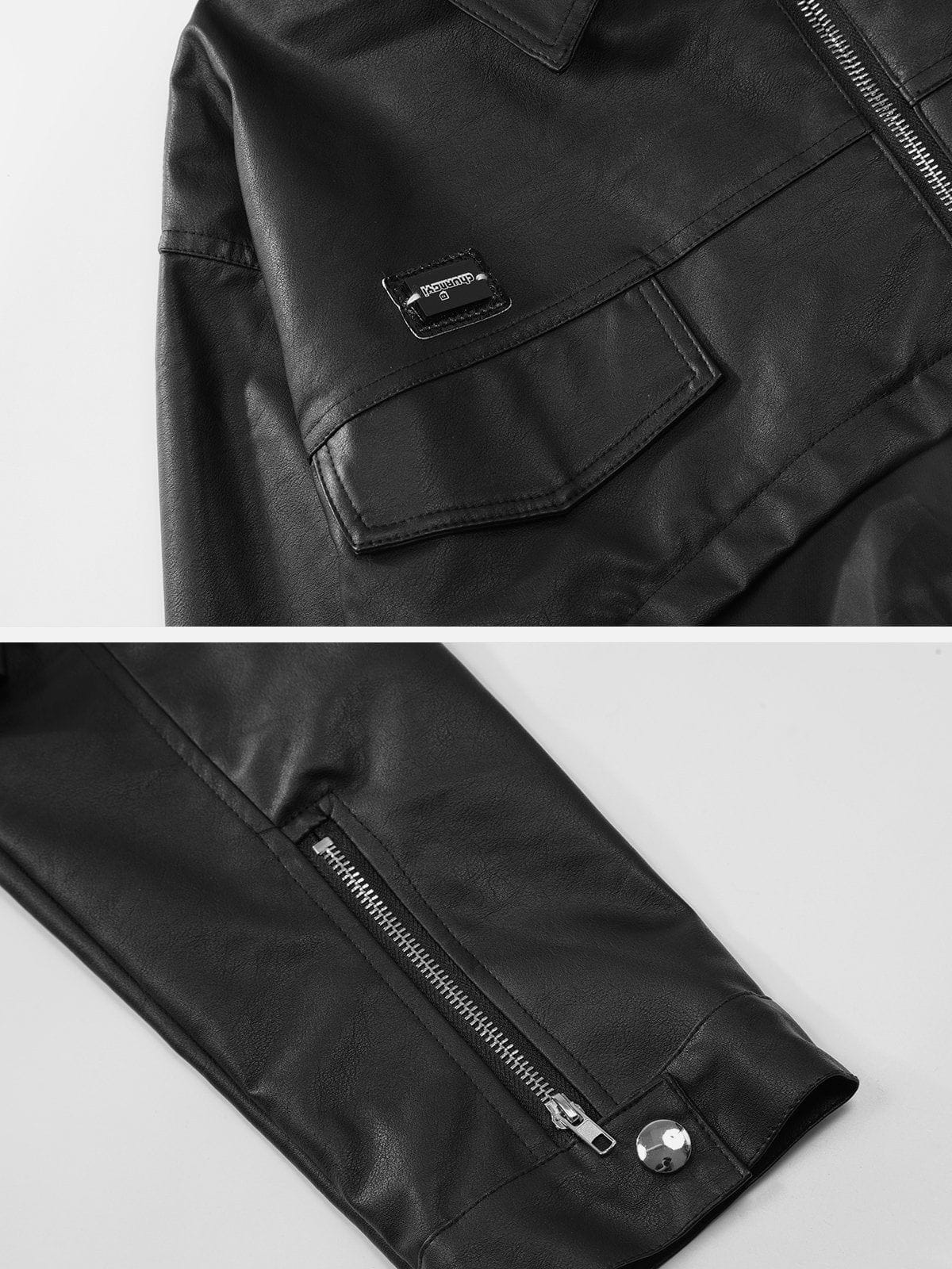 Eprezzy® - Short PU Jacket Streetwear Fashion - eprezzy.com