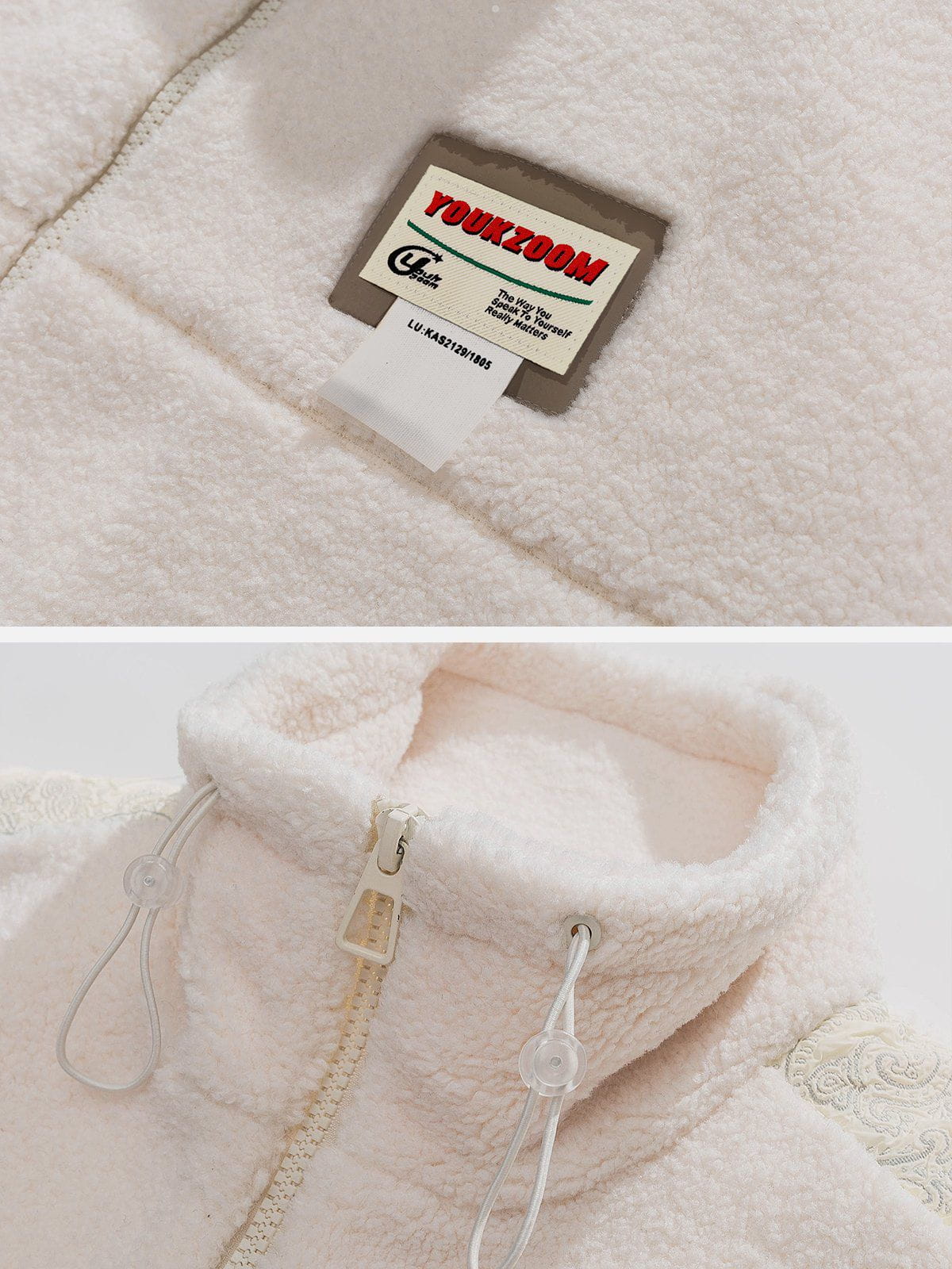 Eprezzy® - Side Sleeves Patchwork Sherpa Coat Streetwear Fashion - eprezzy.com