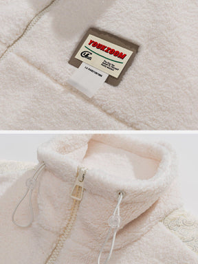 Eprezzy® - Side Sleeves Patchwork Sherpa Coat Streetwear Fashion - eprezzy.com