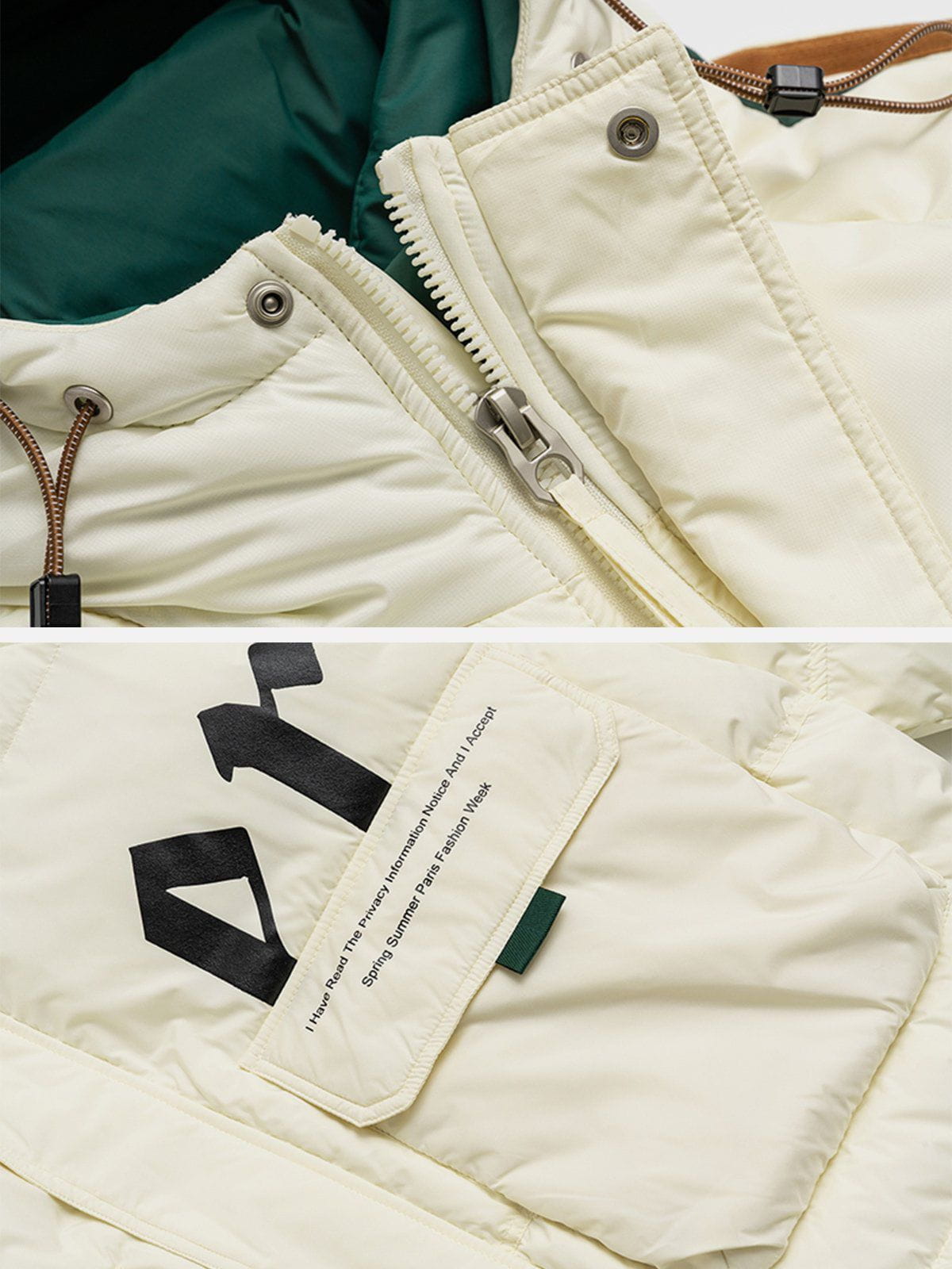 Eprezzy® - Side Stripe Multi Pocket Winter Coat Streetwear Fashion - eprezzy.com