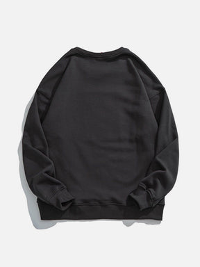 Eprezzy® - Simple Embossed Bear Sweatshirt Streetwear Fashion - eprezzy.com