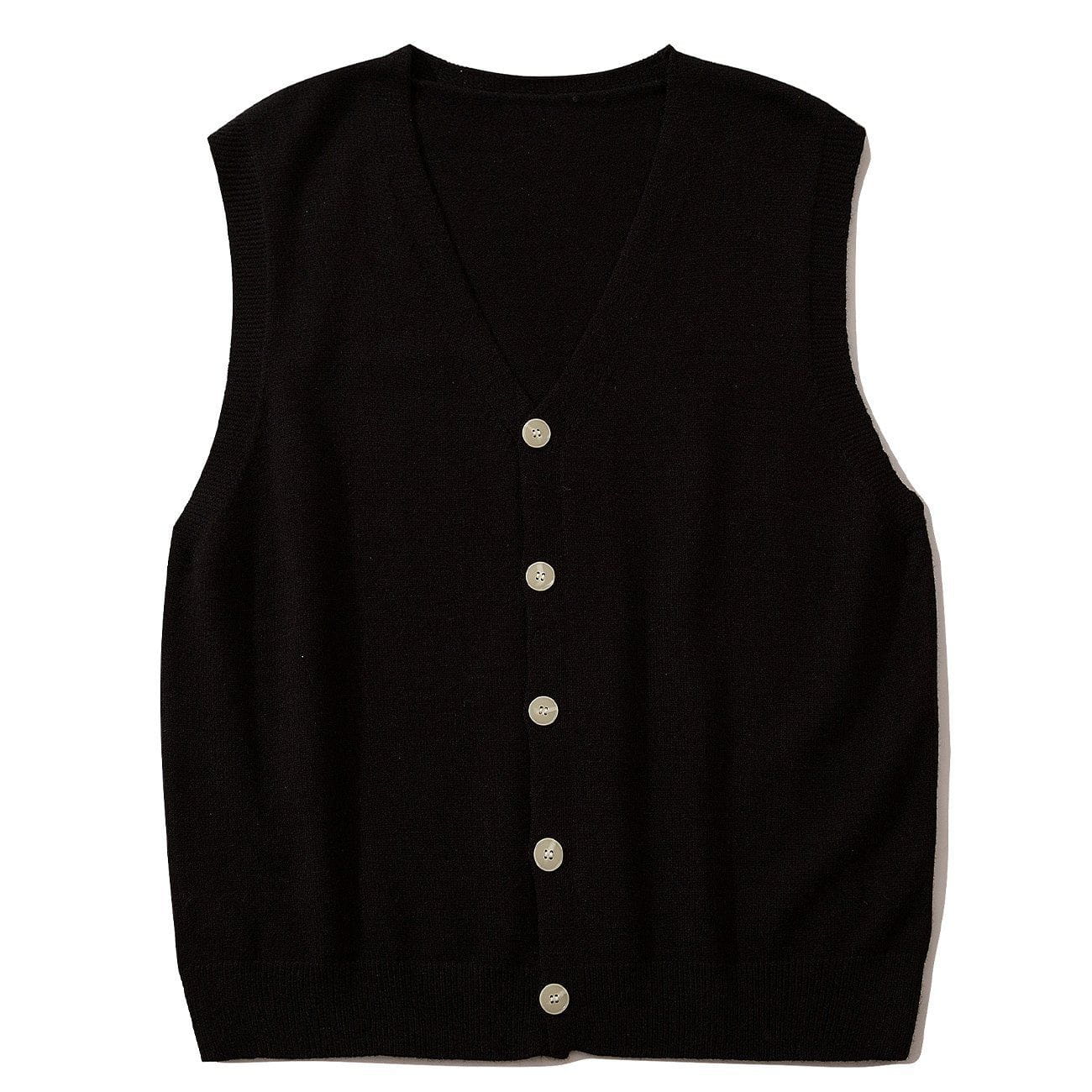 Eprezzy® - Simple Solid Color Sweater Vest Streetwear Fashion - eprezzy.com