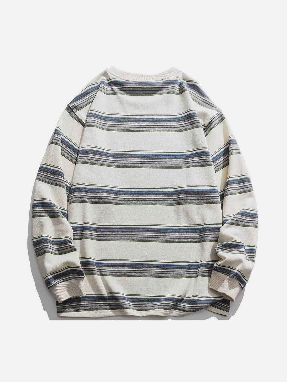 Eprezzy® - Simple Striped Panel Sweatshirt Streetwear Fashion - eprezzy.com