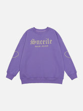 Eprezzy® - Sleeve Heart Print Sweatshirt Streetwear Fashion - eprezzy.com