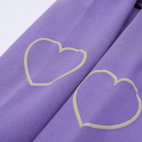 Eprezzy® - Sleeve Heart Print Sweatshirt Streetwear Fashion - eprezzy.com
