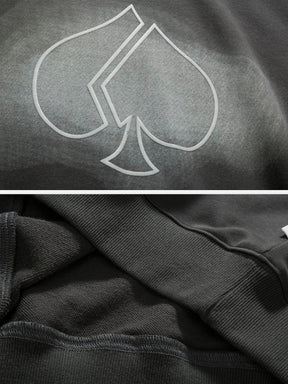 Eprezzy® - Smoky Spades Graphic Sweatshirt Streetwear Fashion - eprezzy.com