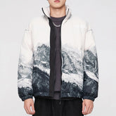 Eprezzy® - Snow Mountain Print Winter Coat Streetwear Fashion - eprezzy.com