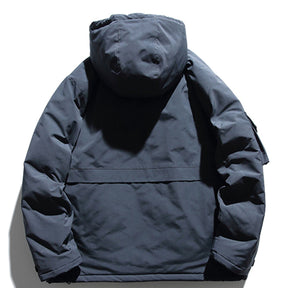 Eprezzy® - Solid Color Big Pocket Hooded Winter Coat Streetwear Fashion - eprezzy.com
