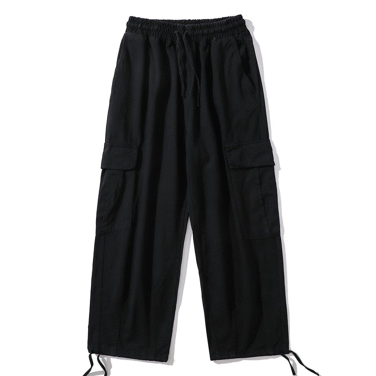Eprezzy® - Solid Color Big Pockets To Tie Feet Pants Streetwear Fashion - eprezzy.com