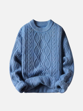 Eprezzy® - Solid Color Crew Neck Sweater Streetwear Fashion - eprezzy.com