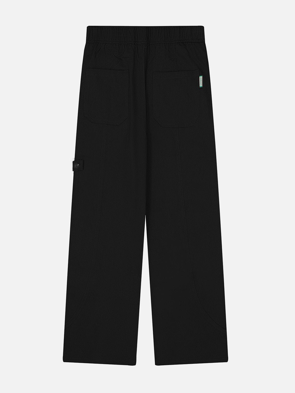 Eprezzy® - Solid Color Drawstring Pants Streetwear Fashion - eprezzy.com