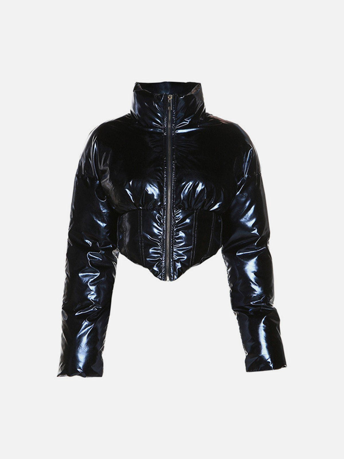 Eprezzy® - Solid Color Gloss Water Resistant Short Winter Coat Streetwear Fashion - eprezzy.com