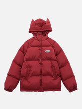 Eprezzy® - Solid Color Label Winter Coat Streetwear Fashion - eprezzy.com