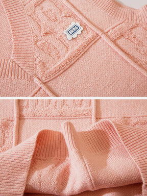Eprezzy® - Solid Color Plaid Sweater Vest Streetwear Fashion - eprezzy.com