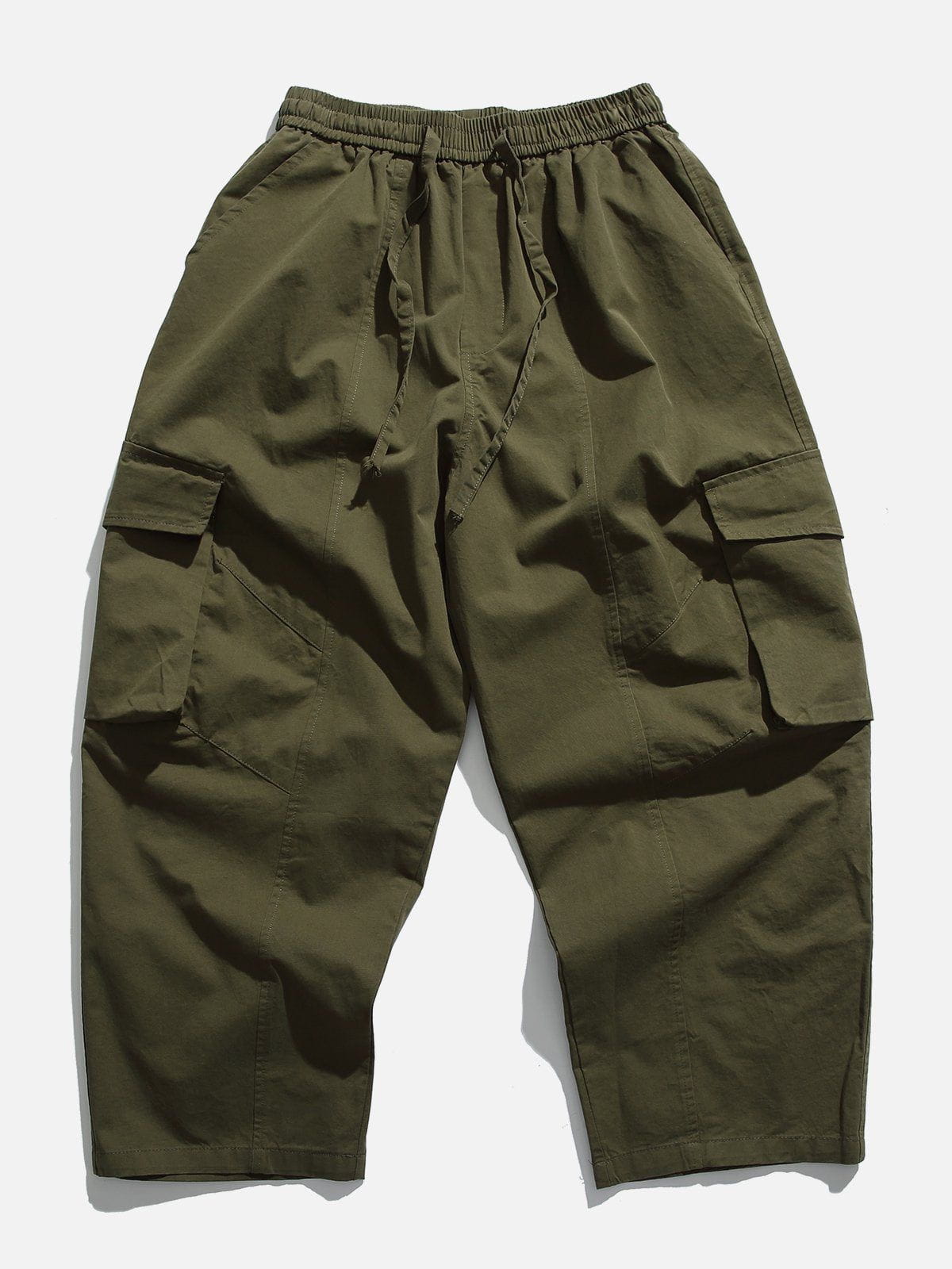 Eprezzy® - Solid Color Pocket Cargo Pants Streetwear Fashion - eprezzy.com