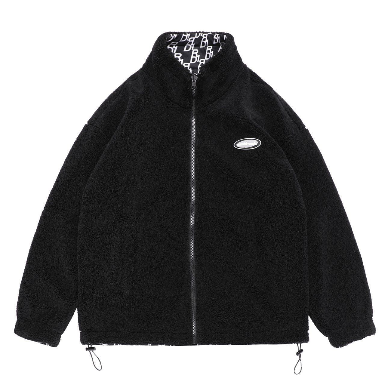 Eprezzy® - Solid Color Reversible Sherpa Jacket Streetwear Fashion - eprezzy.com