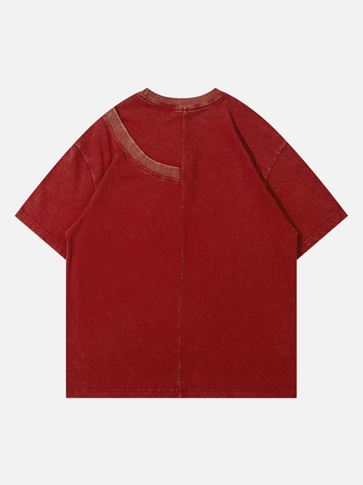 Eprezzy® - Solid Color Washed Tee Streetwear Fashion - eprezzy.com
